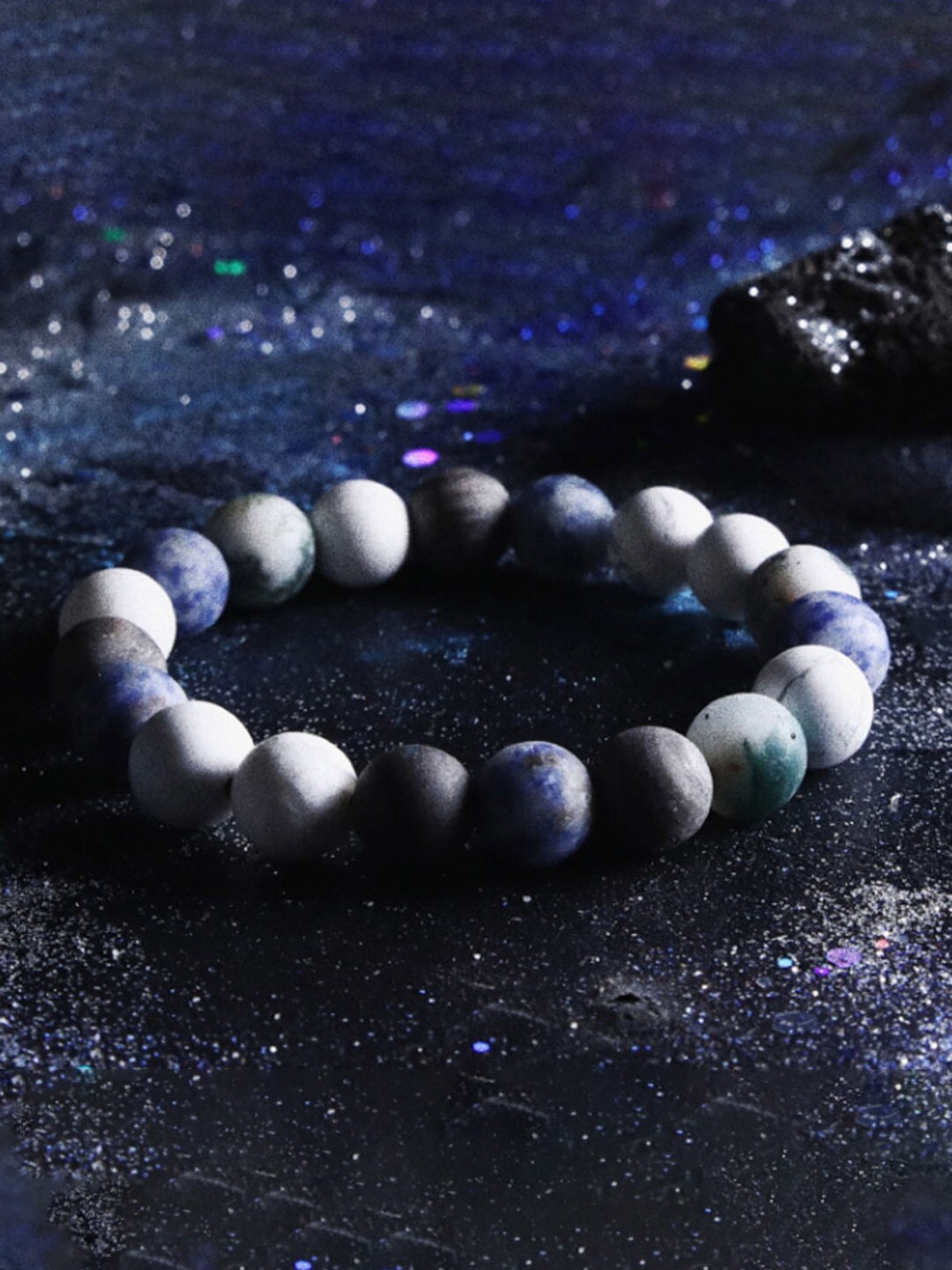 

SALTY Men Wisdom Within Alabaster Beads-Beaded Elasticated Bracelet, Green