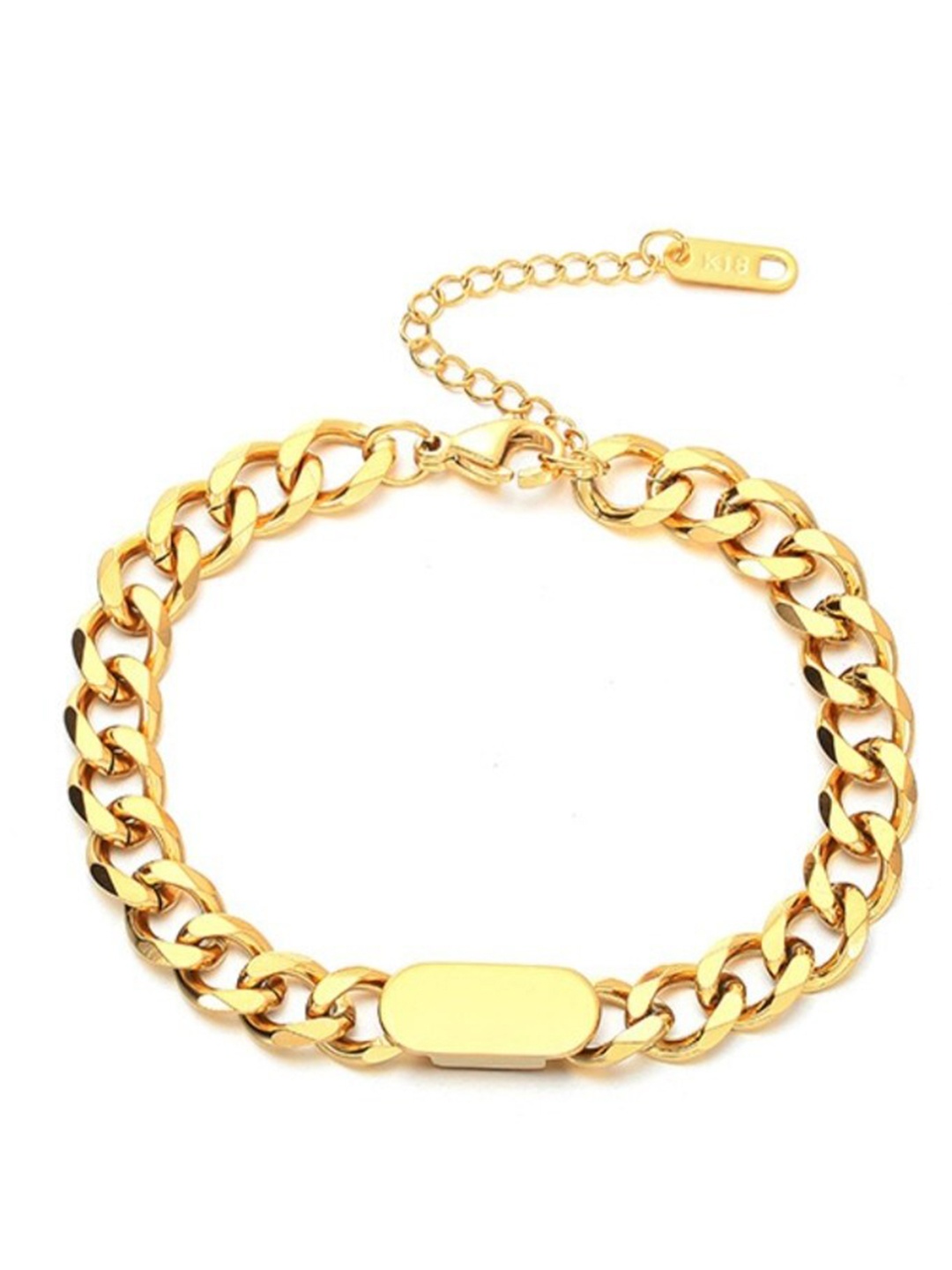 

SALTY Men Stainless Steel Link Bracelet, Gold