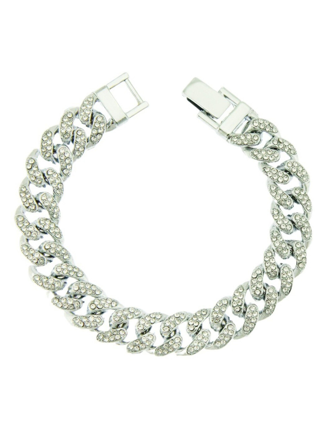 

SALTY Men Stainless Steel Link Bracelet, Silver