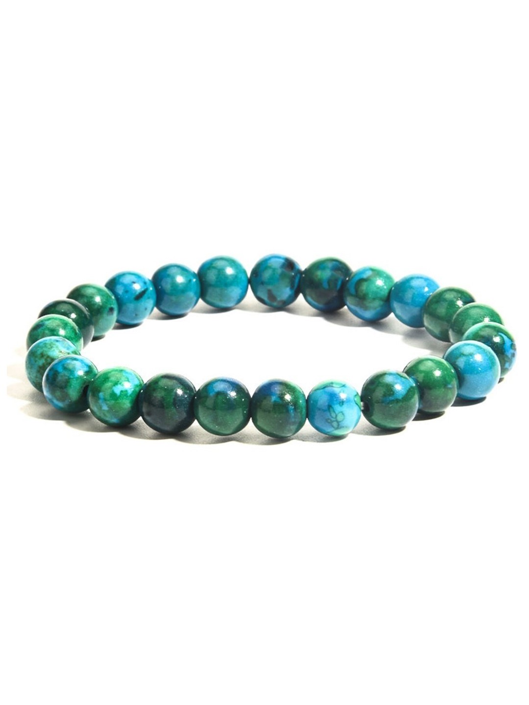 

SALTY Men Love And Mindfulness Phoenix Stone-Beaded Elasticated Bracelet, Green