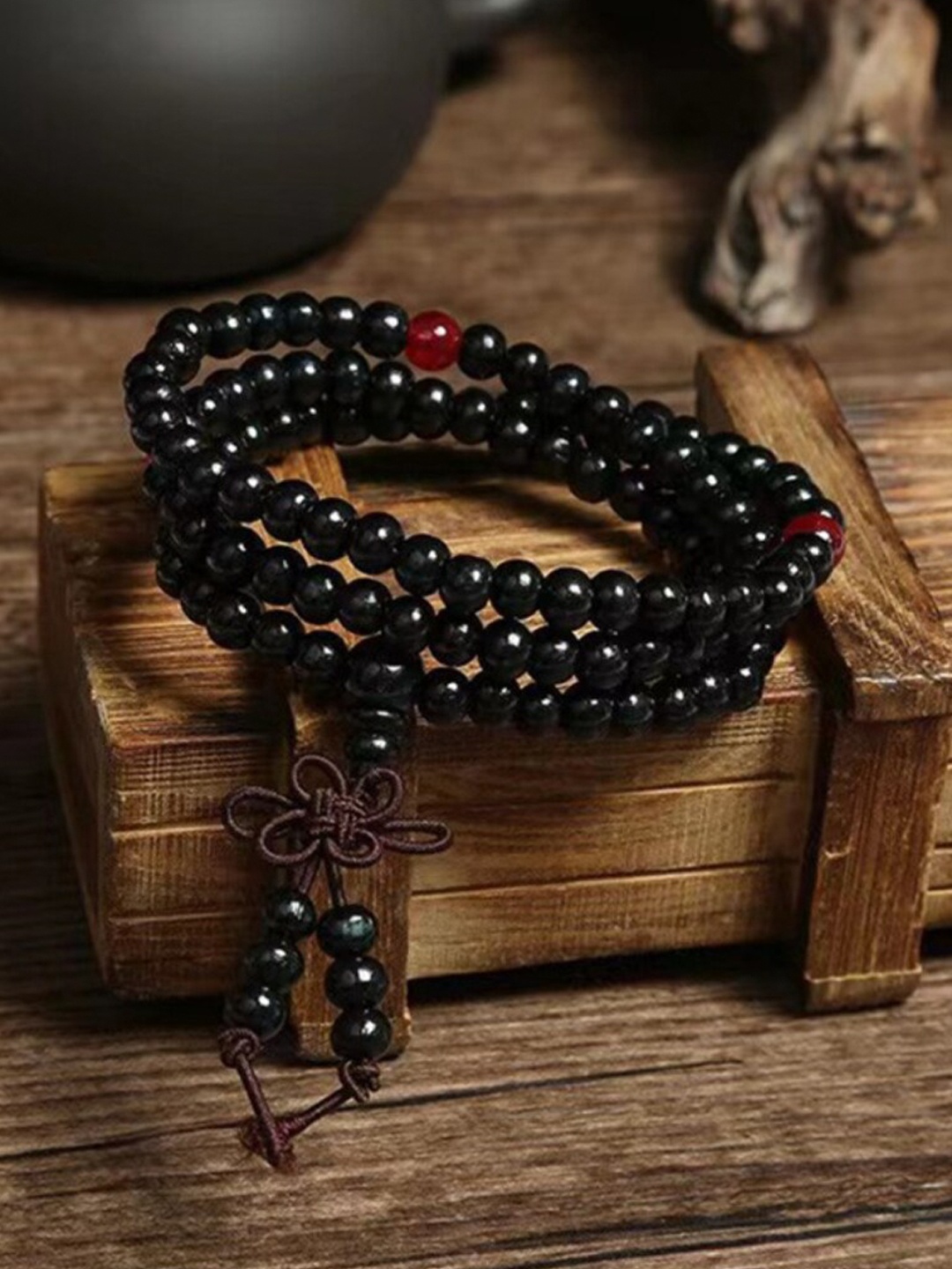

SALTY Men Valor Beads-Beaded Multistrand Bracelet, Red