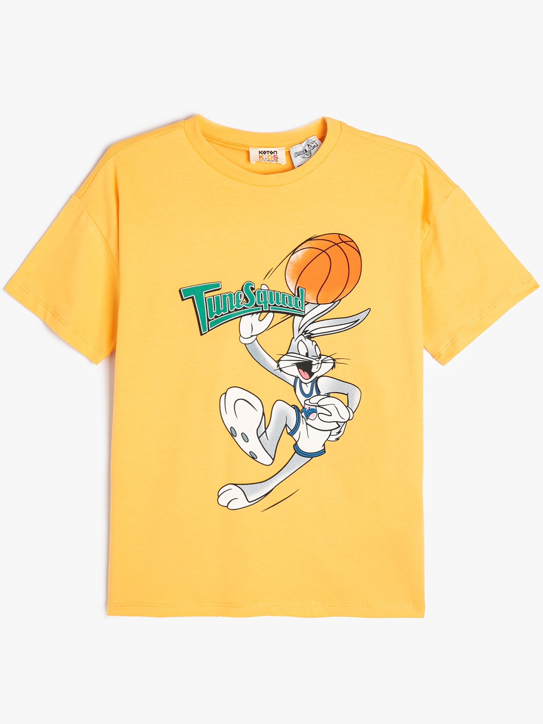 

Koton Boys Printed Round Neck Short Sleeves Cotton T-shirt, Orange