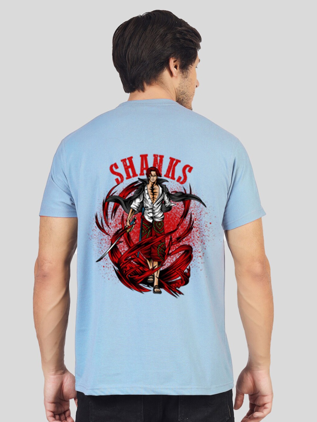

Greylongg Graphic Printed T-shirt, Blue