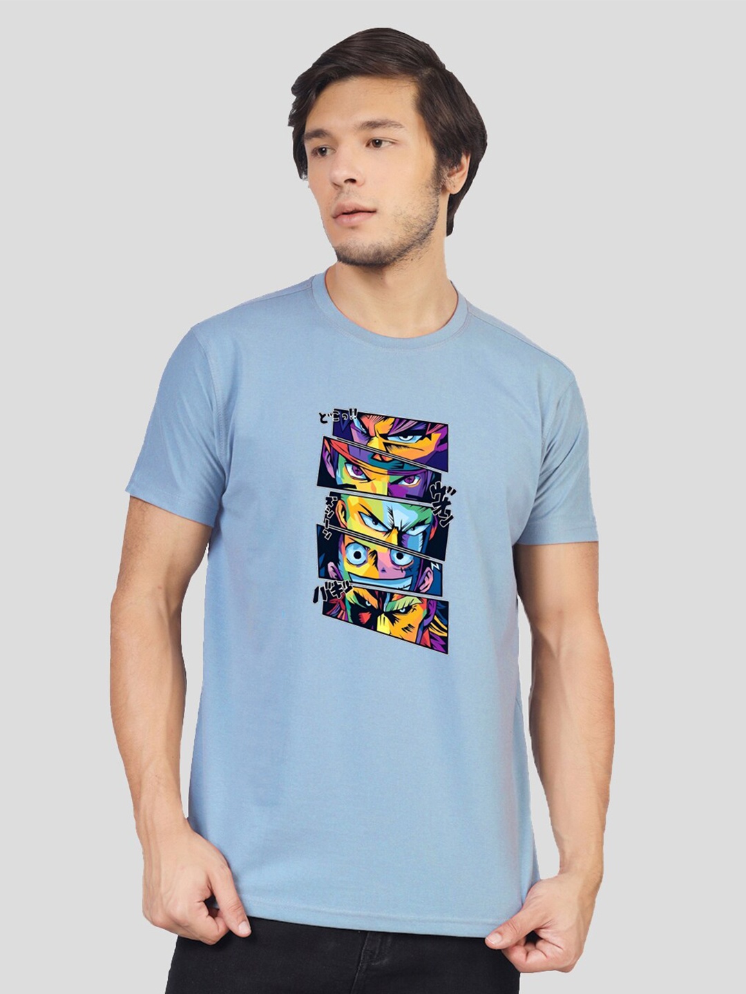 

Greylongg Graphic Printed T-shirt, Blue