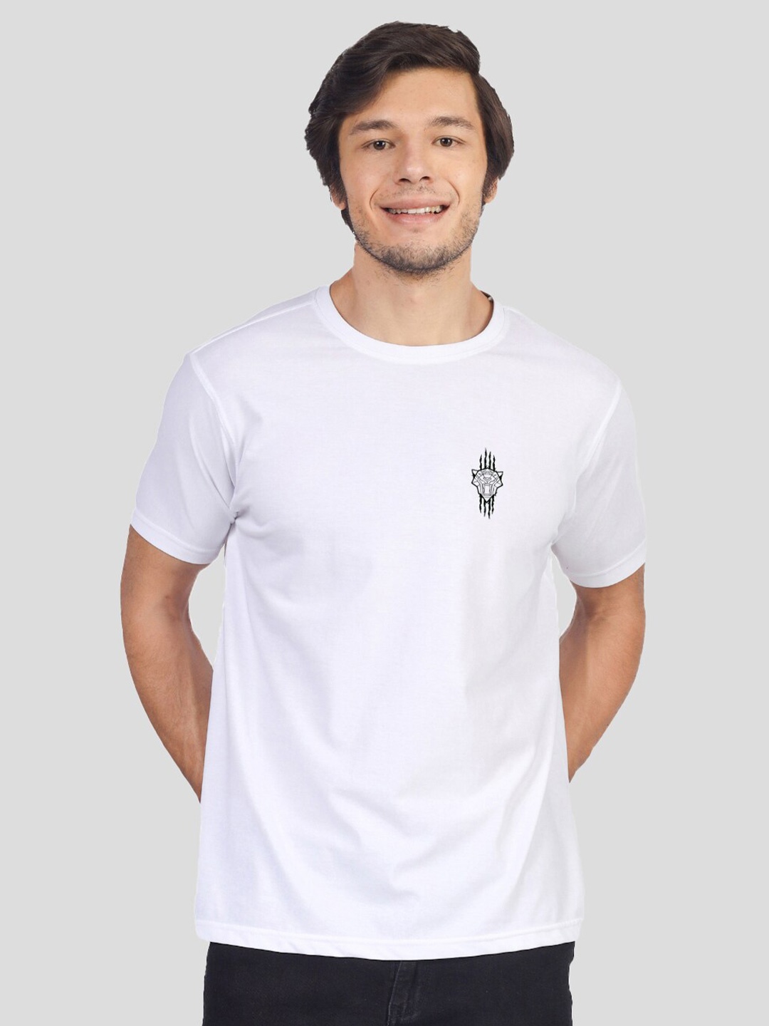 

Greylongg Black Panther Printed T-shirt, White
