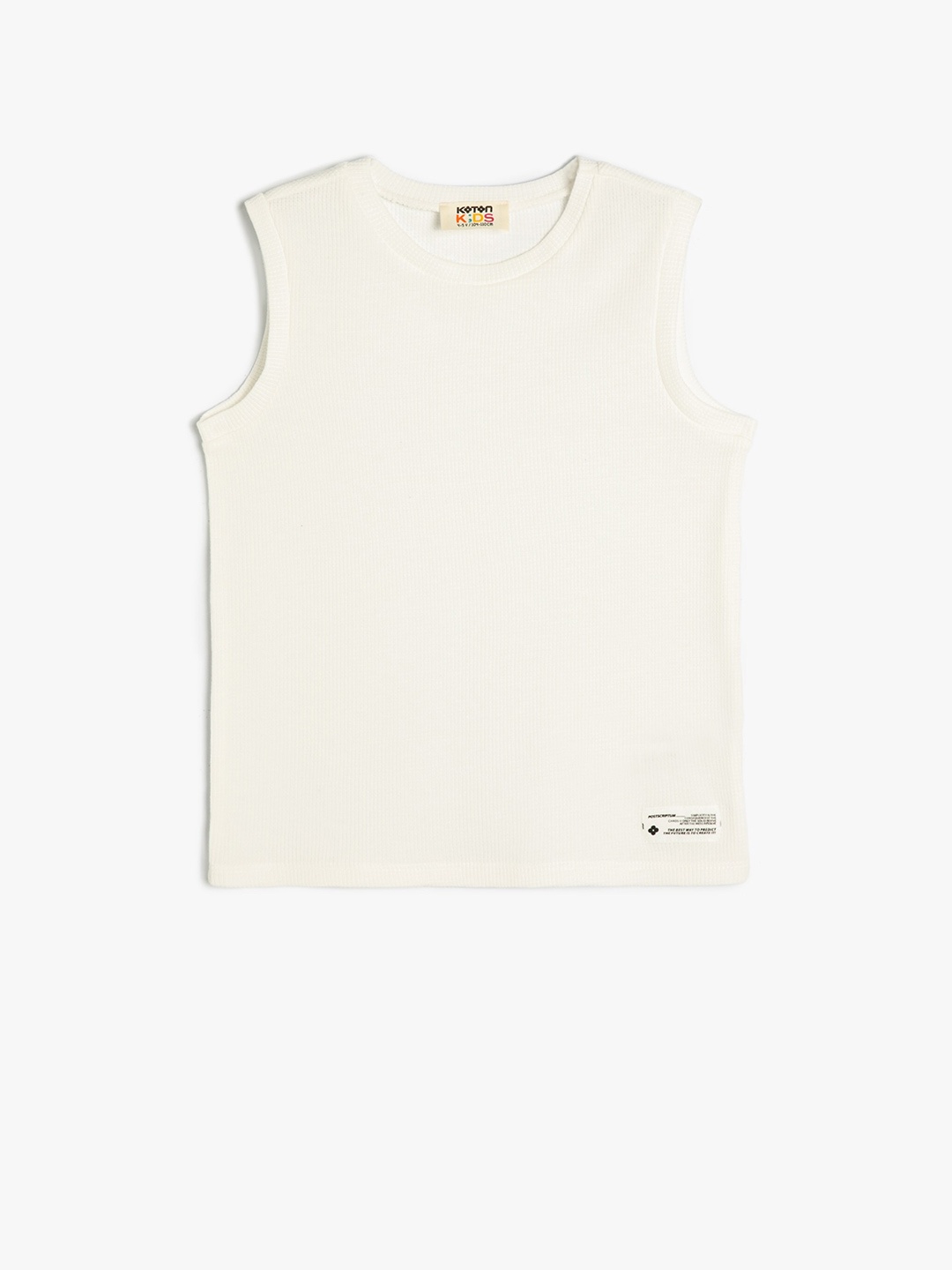 

Koton Boys Sleeveless Pure Cotton T-shirt, White