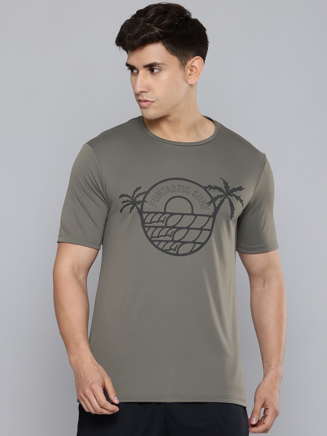 

OLAIAN By Decathlon Printed UPF50 Surfing T-shirt, Olive