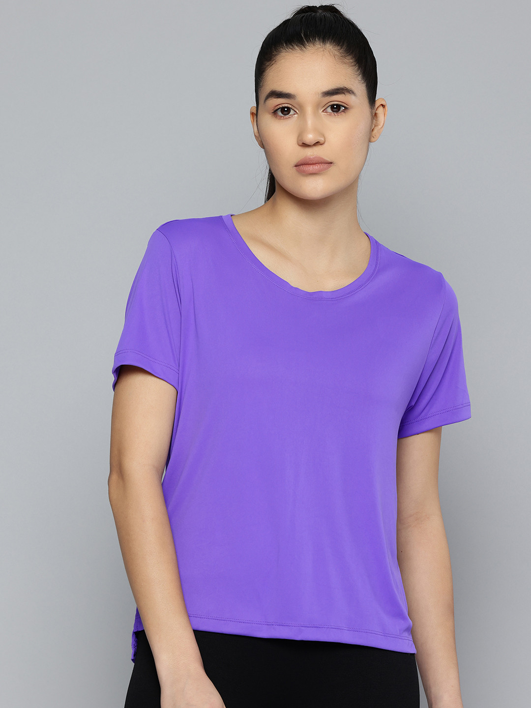 

Domyos By Decathlon Regular Fit Sports T-shirt, Purple