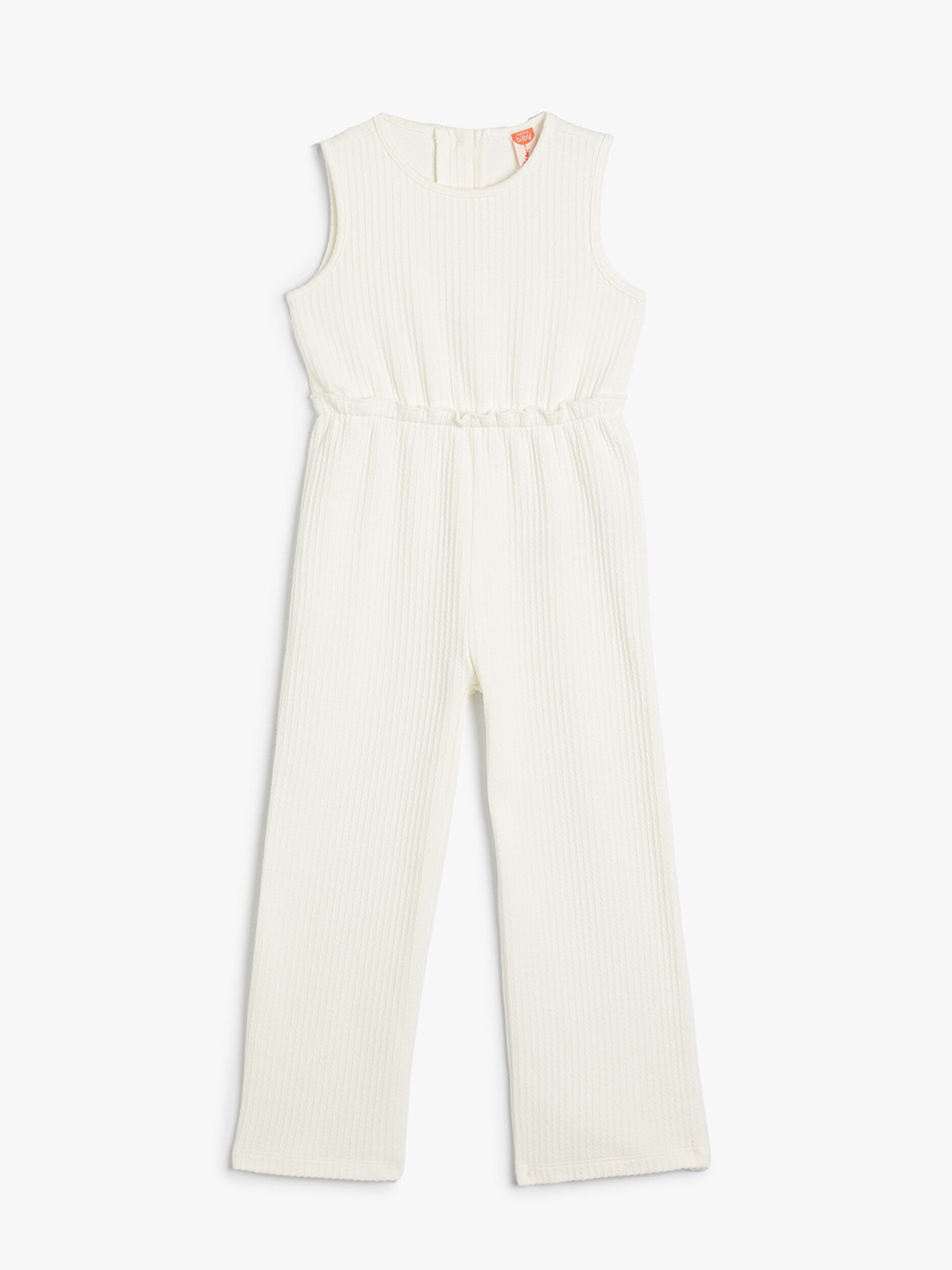 

Koton Round Neck Sleeveless Jumpsuit, Beige