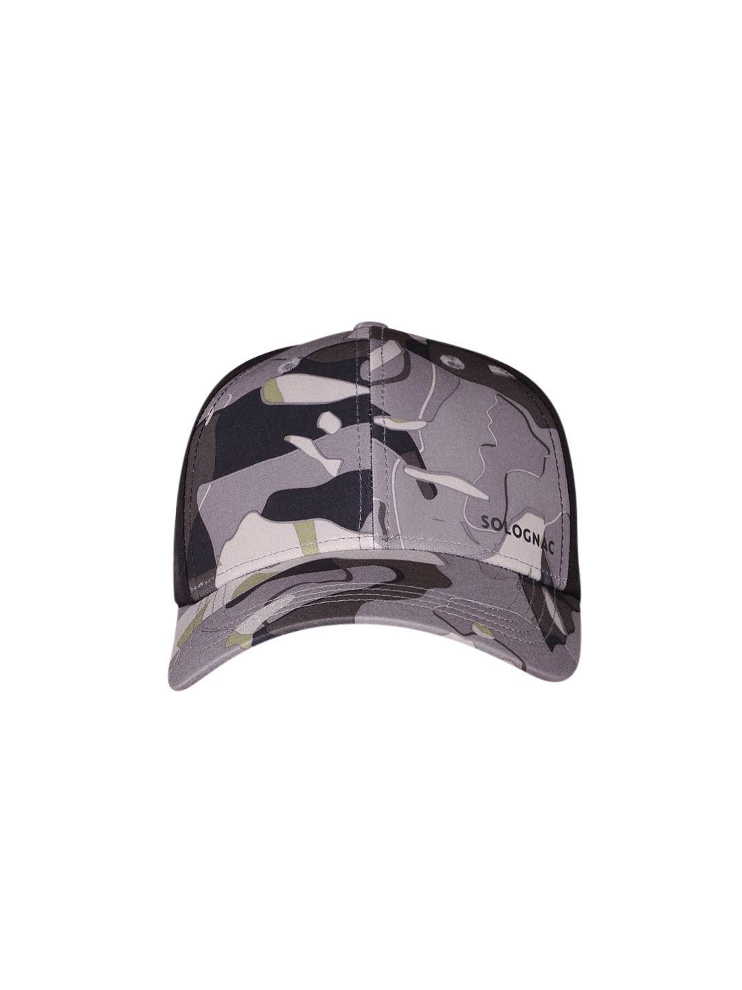 

SOLOGNAC By Decathlon Unisex Camouflage Trucker Hiking Cap, Grey