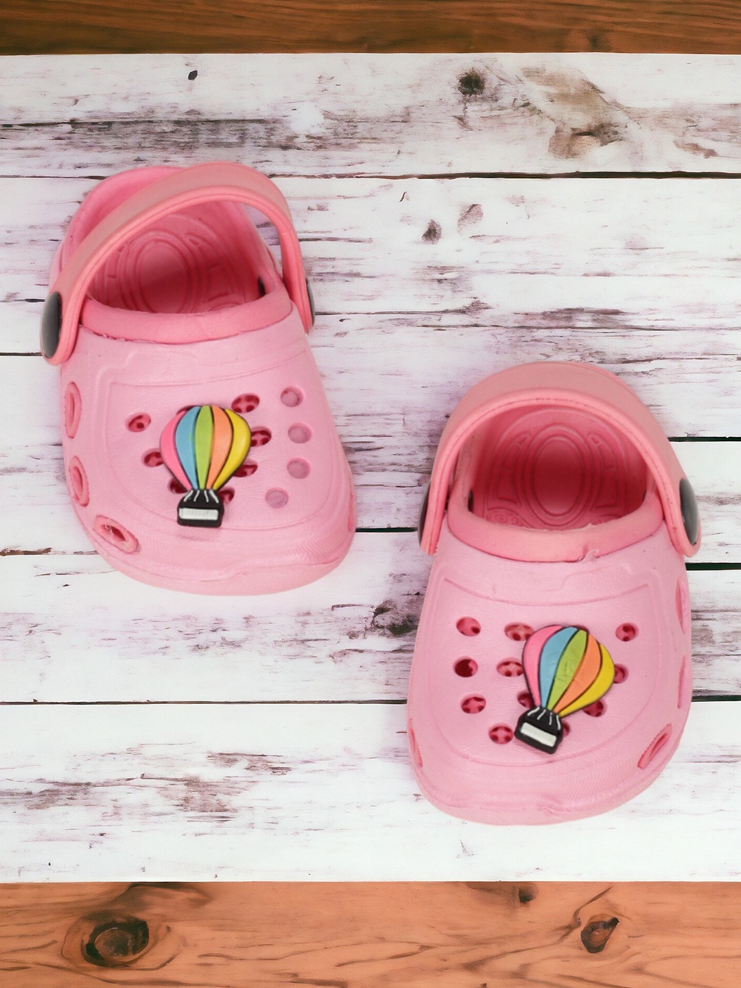 

Lil Lollipop Kids Self Design Anti-Slip Clogs, Pink