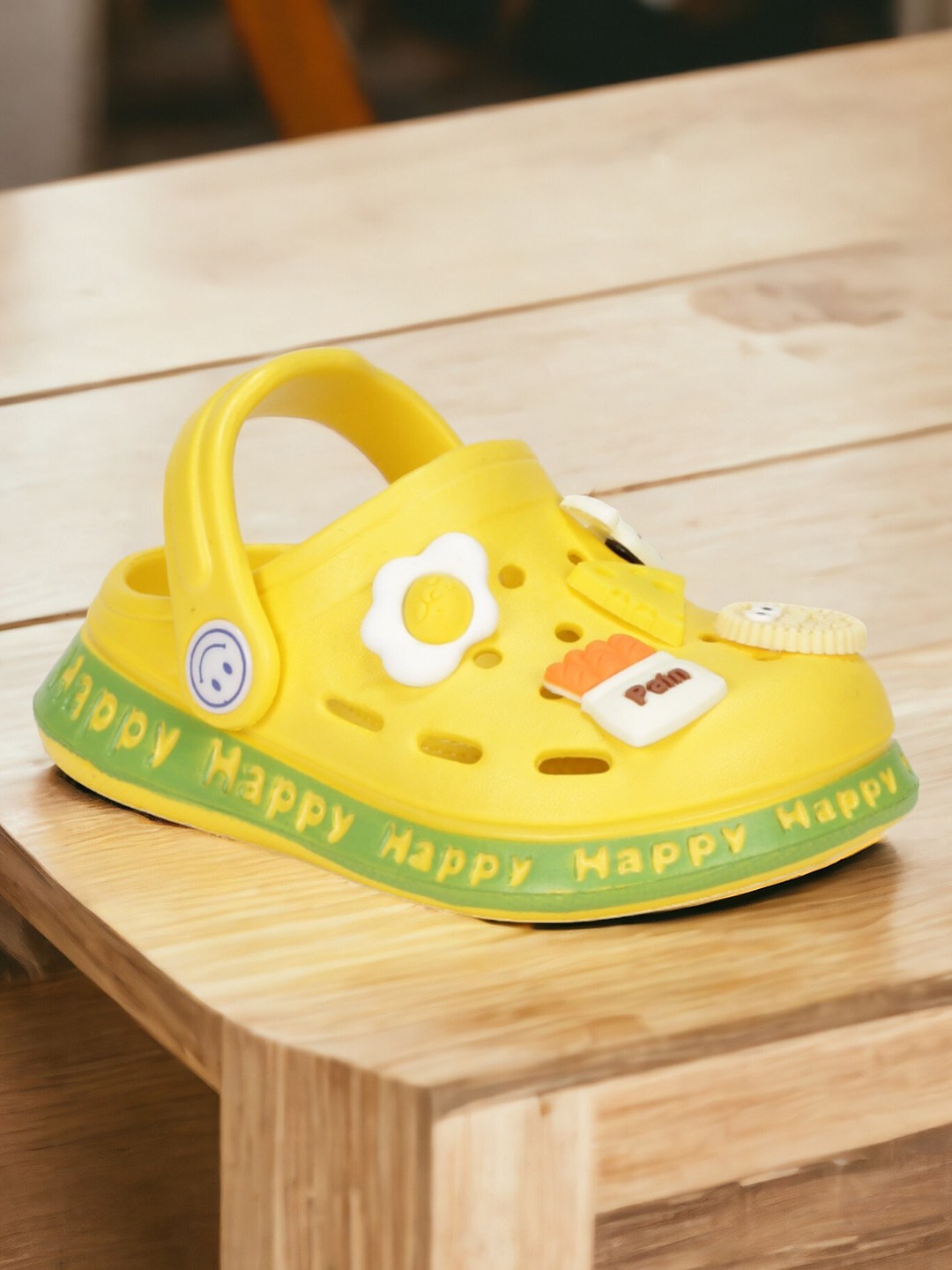 

Lil Lollipop Kids Self Design Anti-Slip Clogs, Yellow