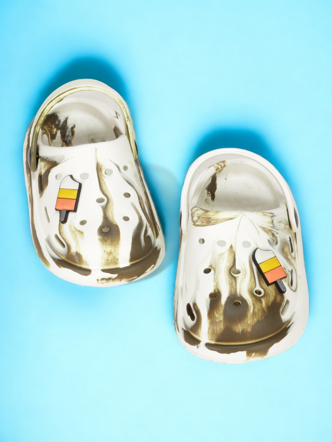 

Lil Lollipop Kids Printed Anti-Slip Clogs, White