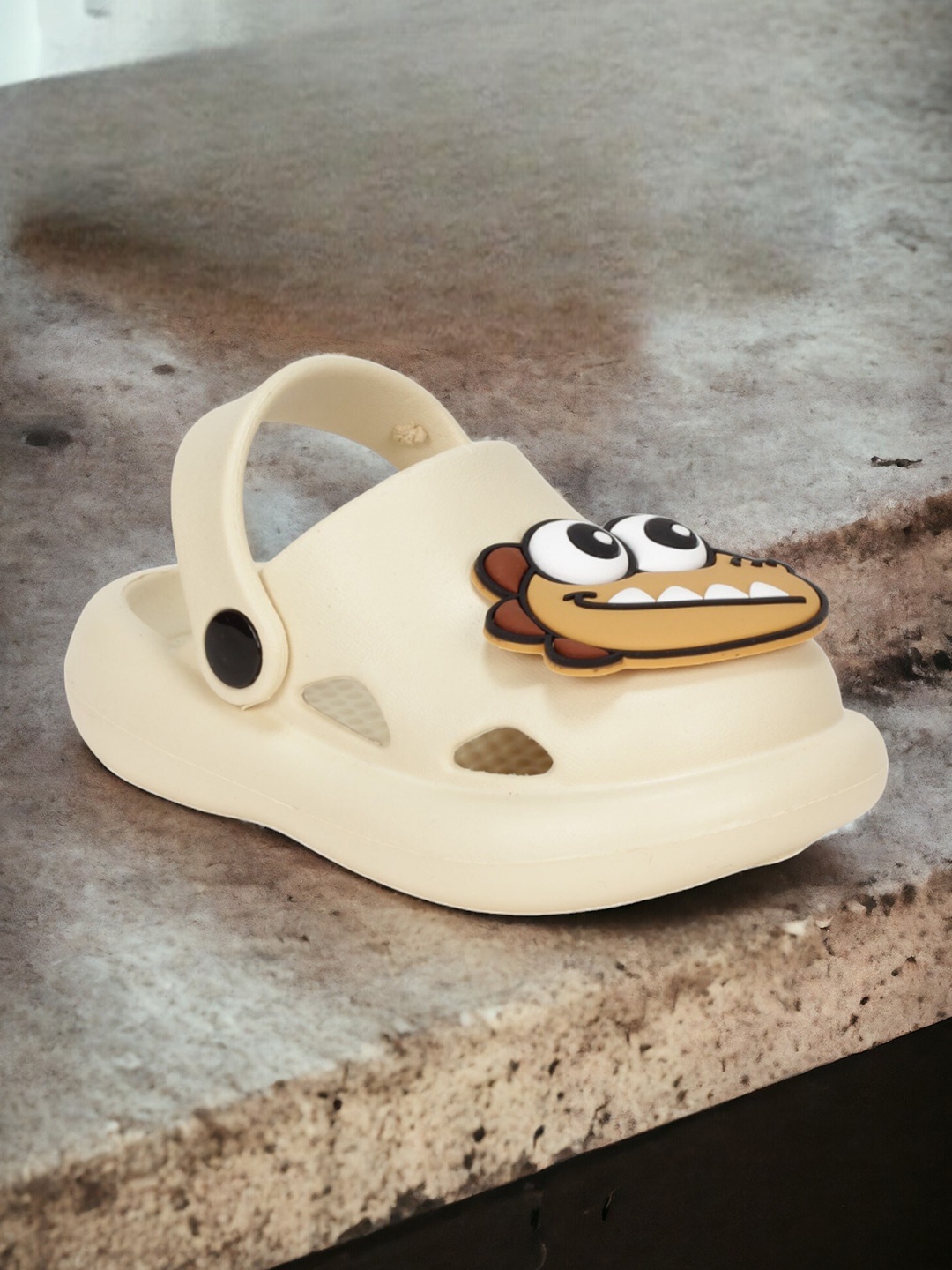 

Lil Lollipop Kids Self Design Anti-Slip Clogs, Cream