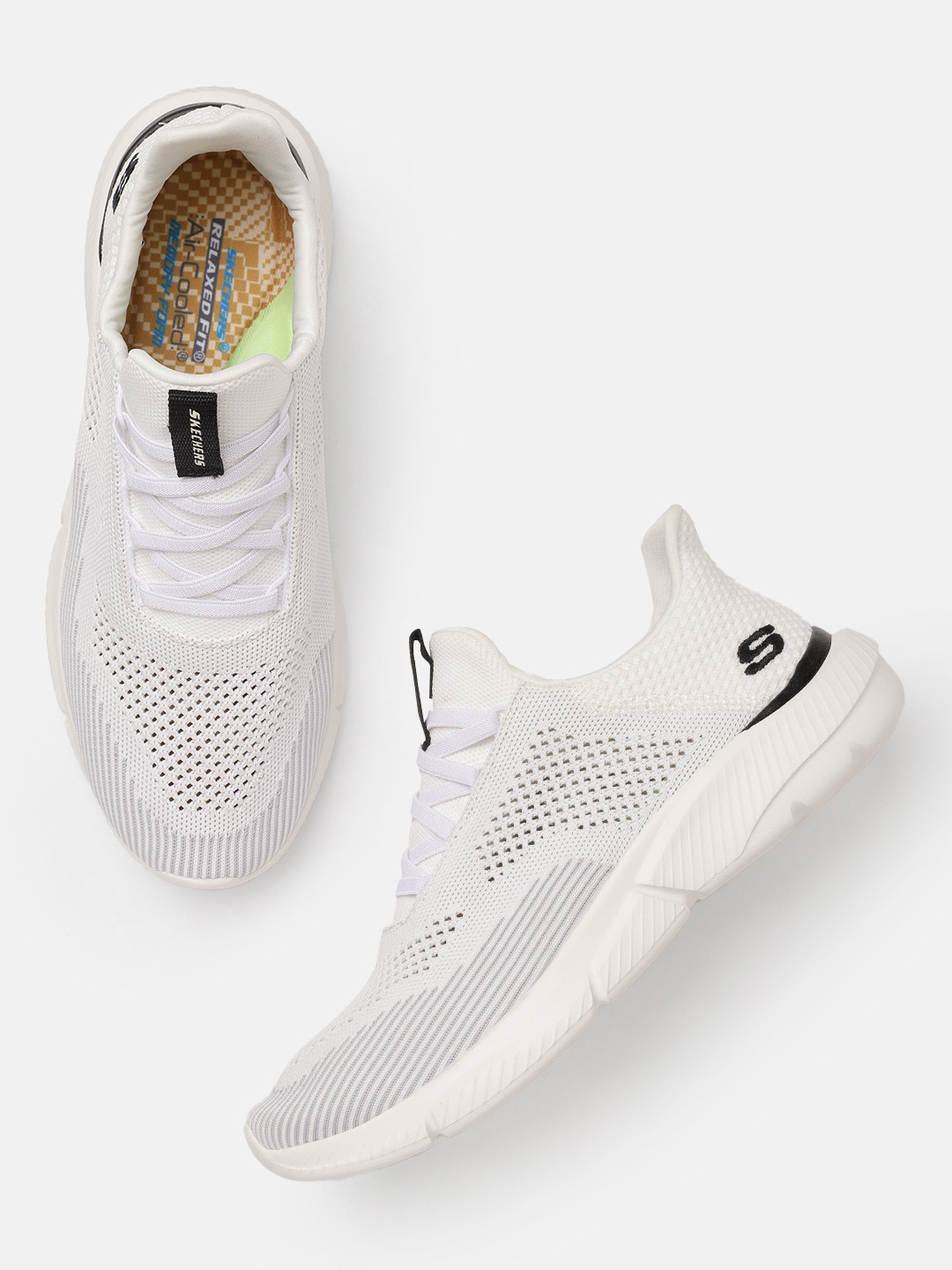 

Skechers Men INGRAM BREXIE Textured Sneakers, White