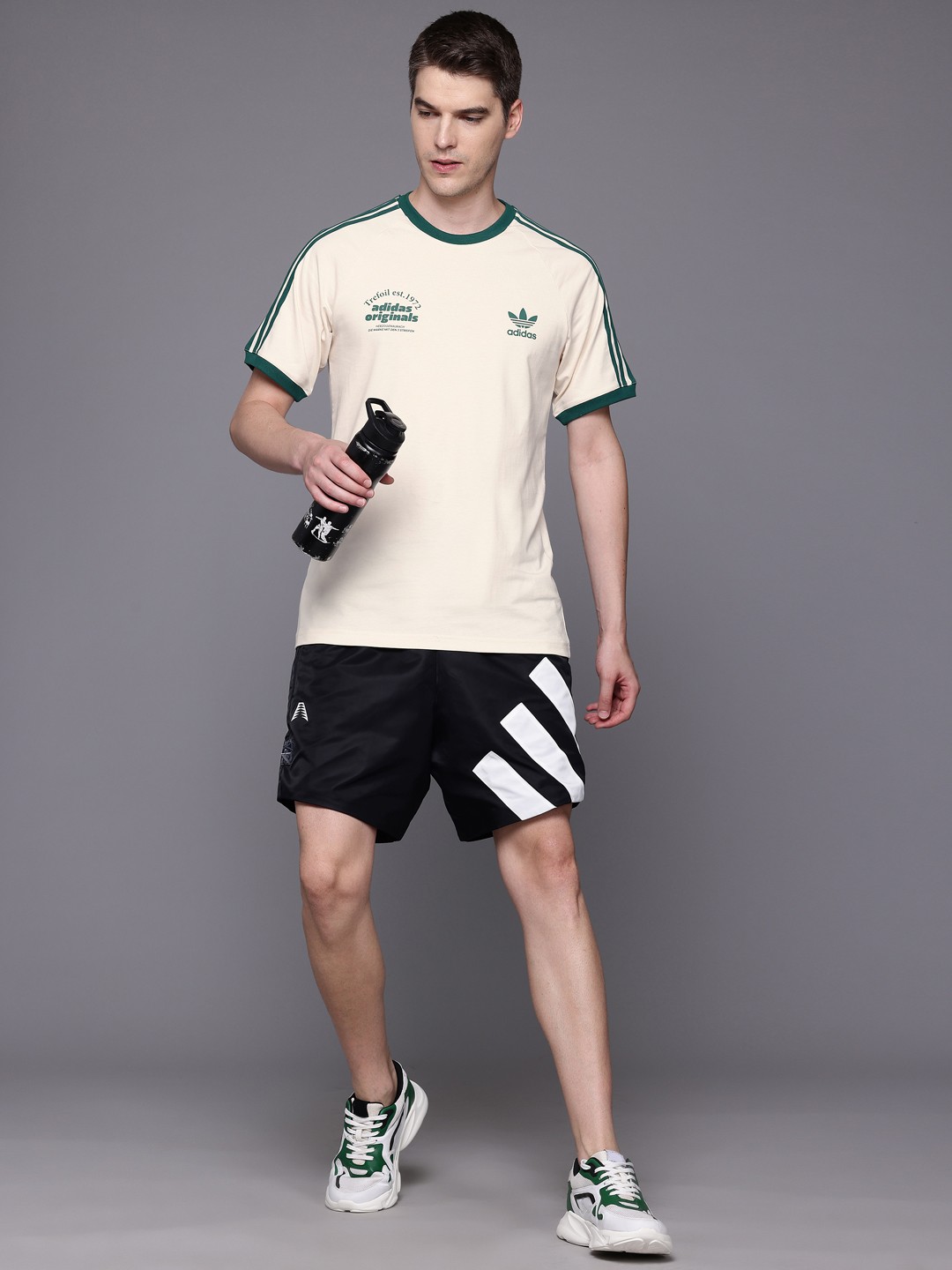 

ADIDAS Originals Grf Round Neck Short Sleeves T-shirt, Beige