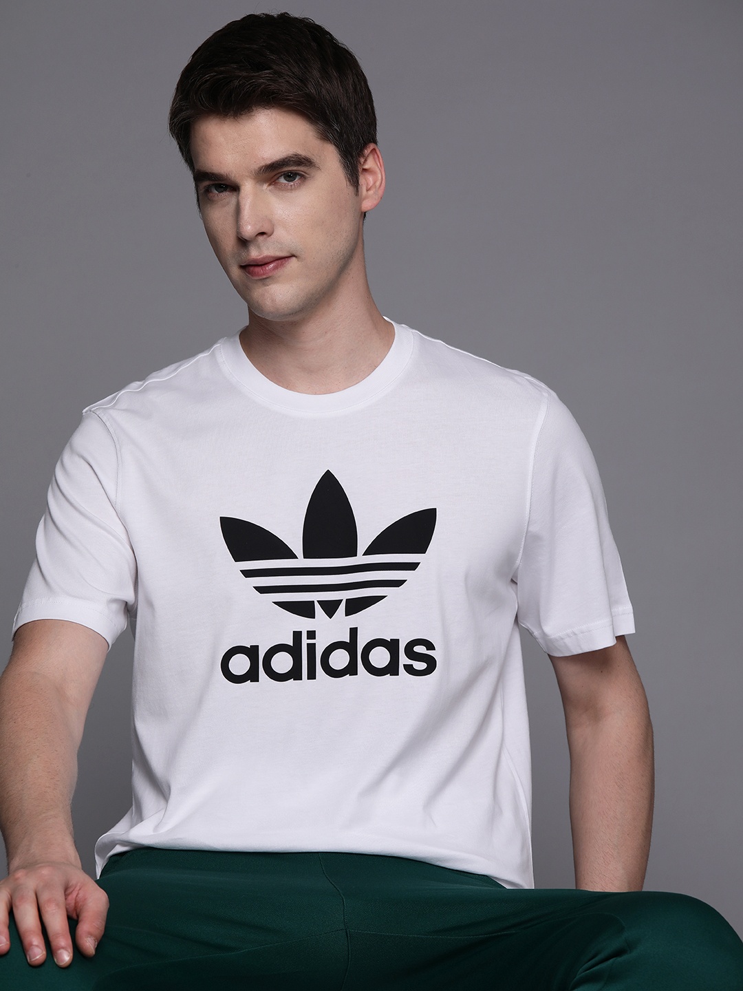 

ADIDAS Originals Pure Cotton Trefoil T-Shirt, White
