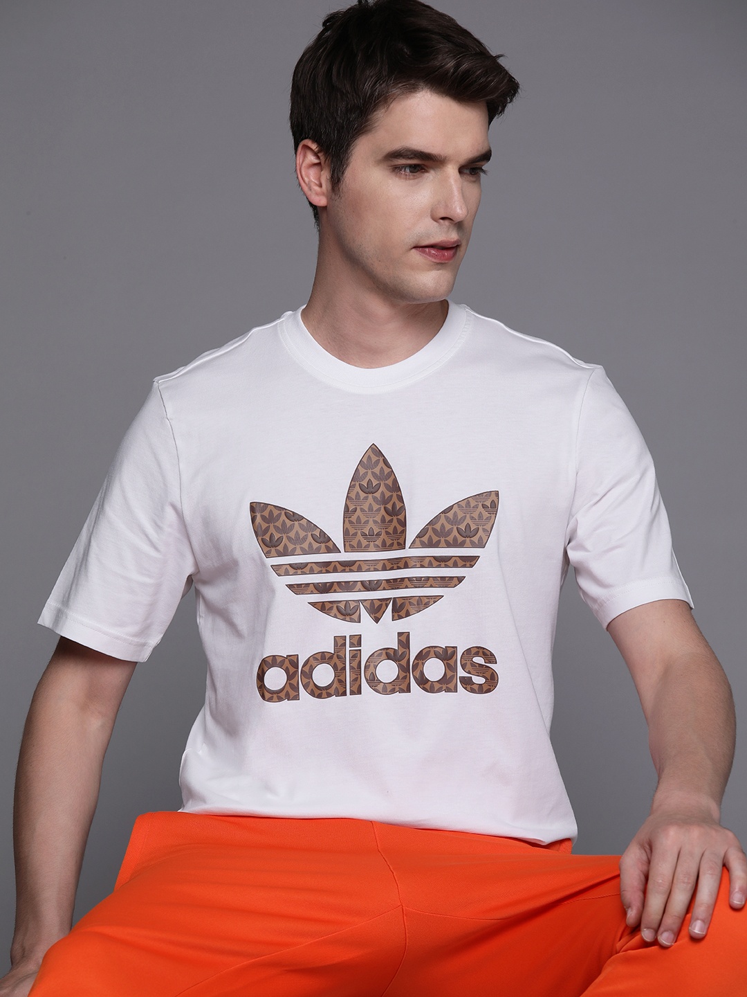 

ADIDAS Originals Pure Cotton Printed Mono T-shirt, White