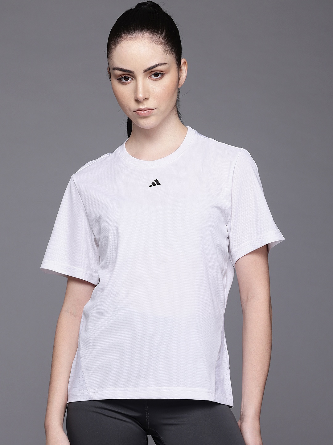 

ADIDAS Design For Training Perforated Detail T-shirt, White
