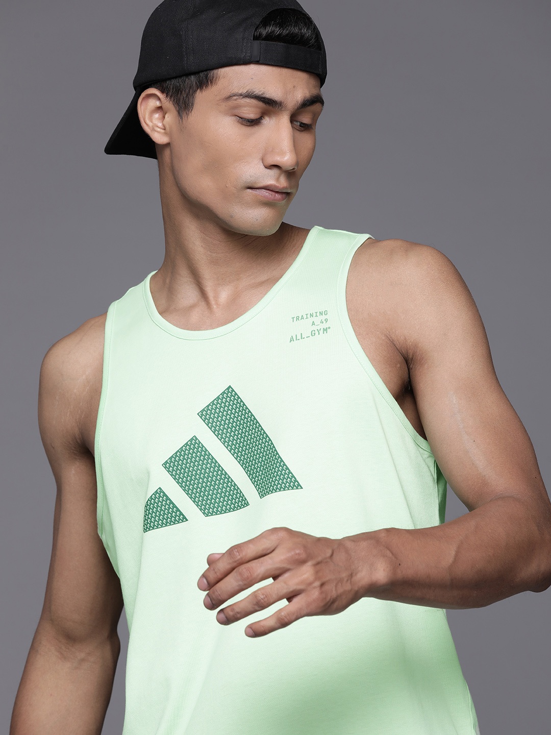 

ADIDAS Aeroready All-Gym Category Graphic Tank T-shirt, Green