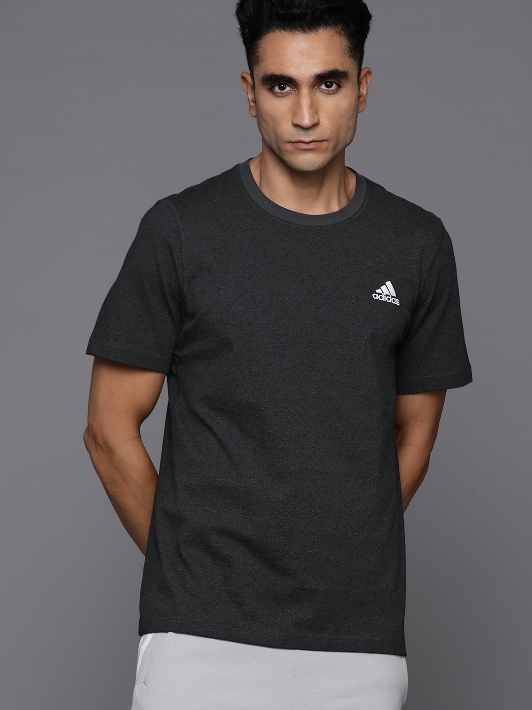 

ADIDAS Seasonal Essentials Melange T-shirt, Charcoal