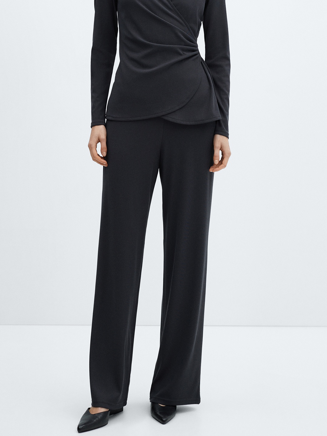 

MANGO Formal Trousers, Black