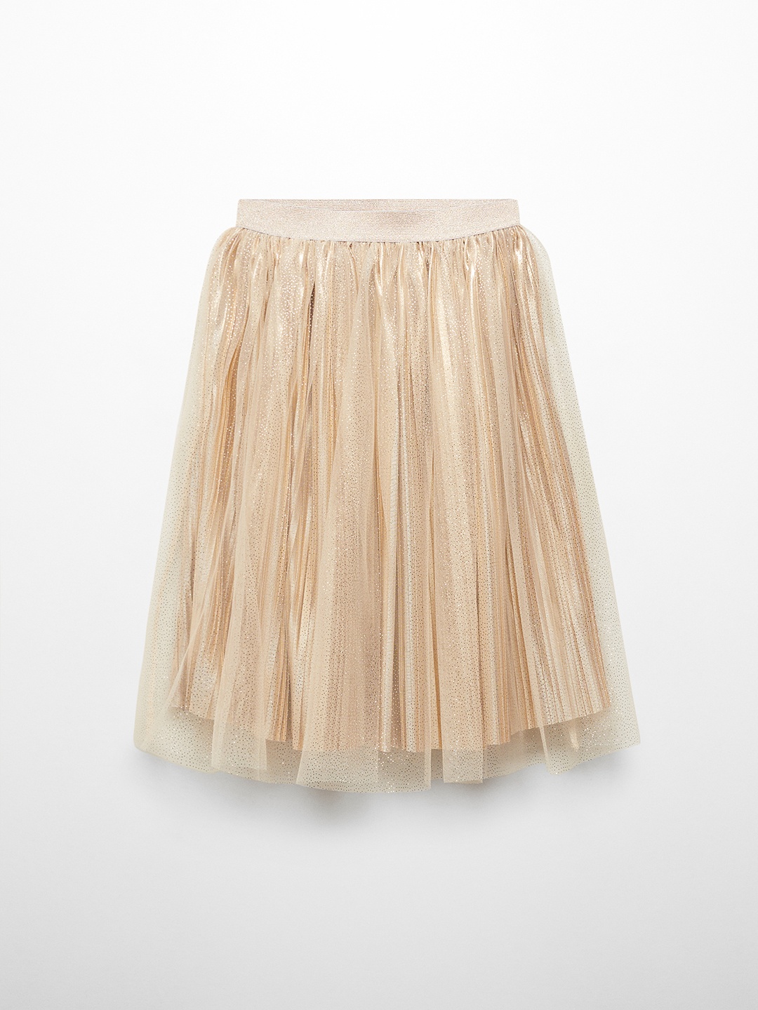 

Mango Kids Girls Shimmery Tulle Midi Skirt, Peach