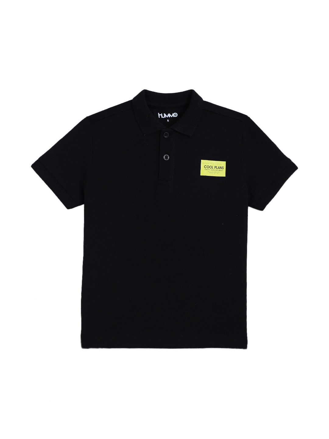 

Anthrilo Boys Polo Collar Cotton T-shirt, Black