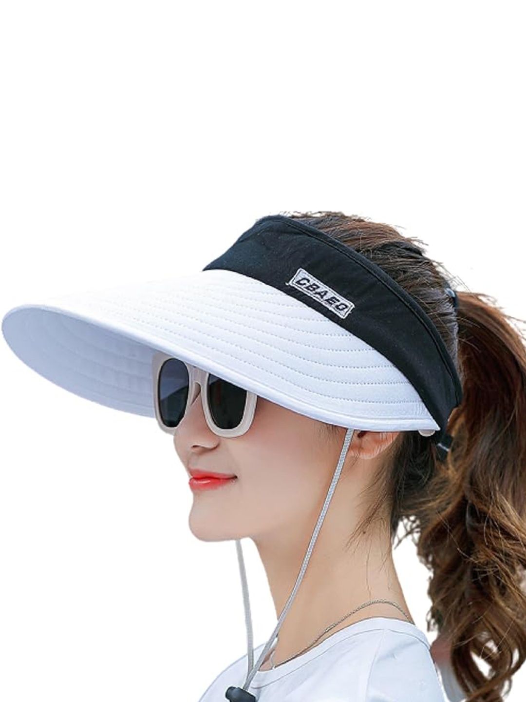 

Alexvyan Women Visor Cap, White