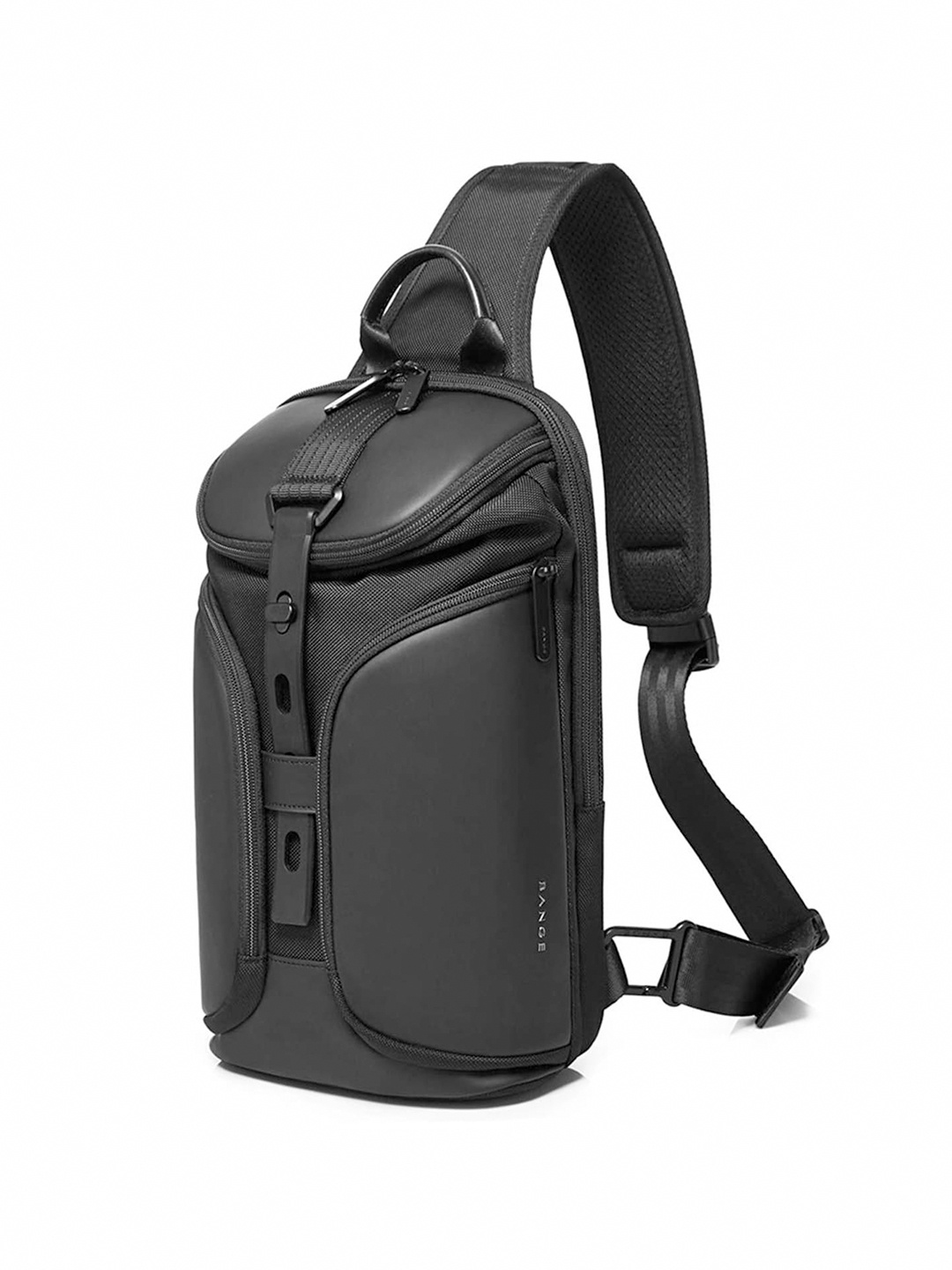 

THE CLOWNFISH Unisex Backpack with USB Charging Port, Black