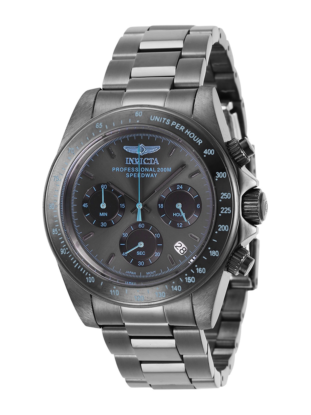 

Invicta Men Speedway Gunmetal Dial Chronograph Quartz Analog Watch 27772, Black