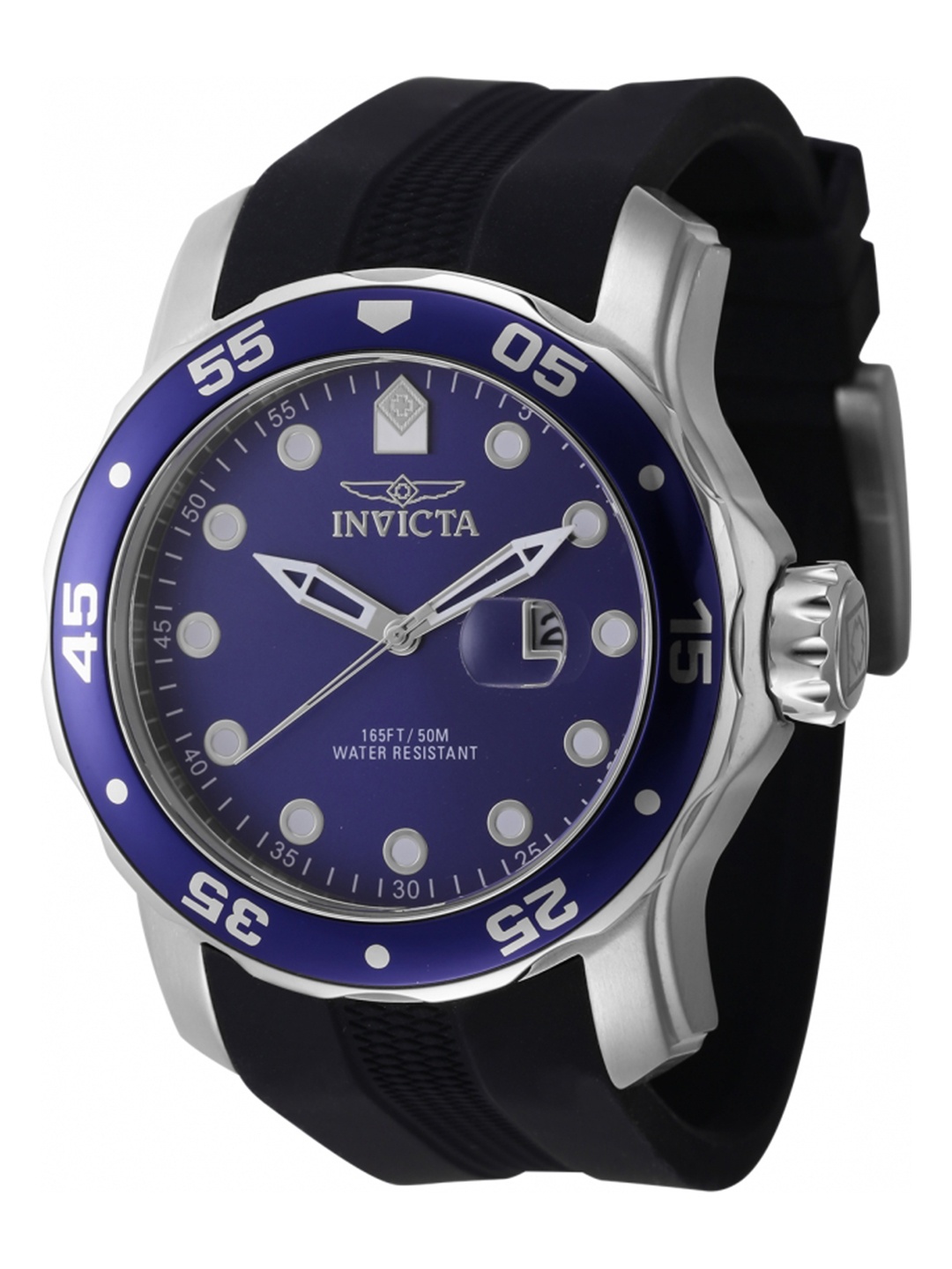 

Invicta Men Pro Diver Blue Dial Quartz Analog Watch 45734, Black