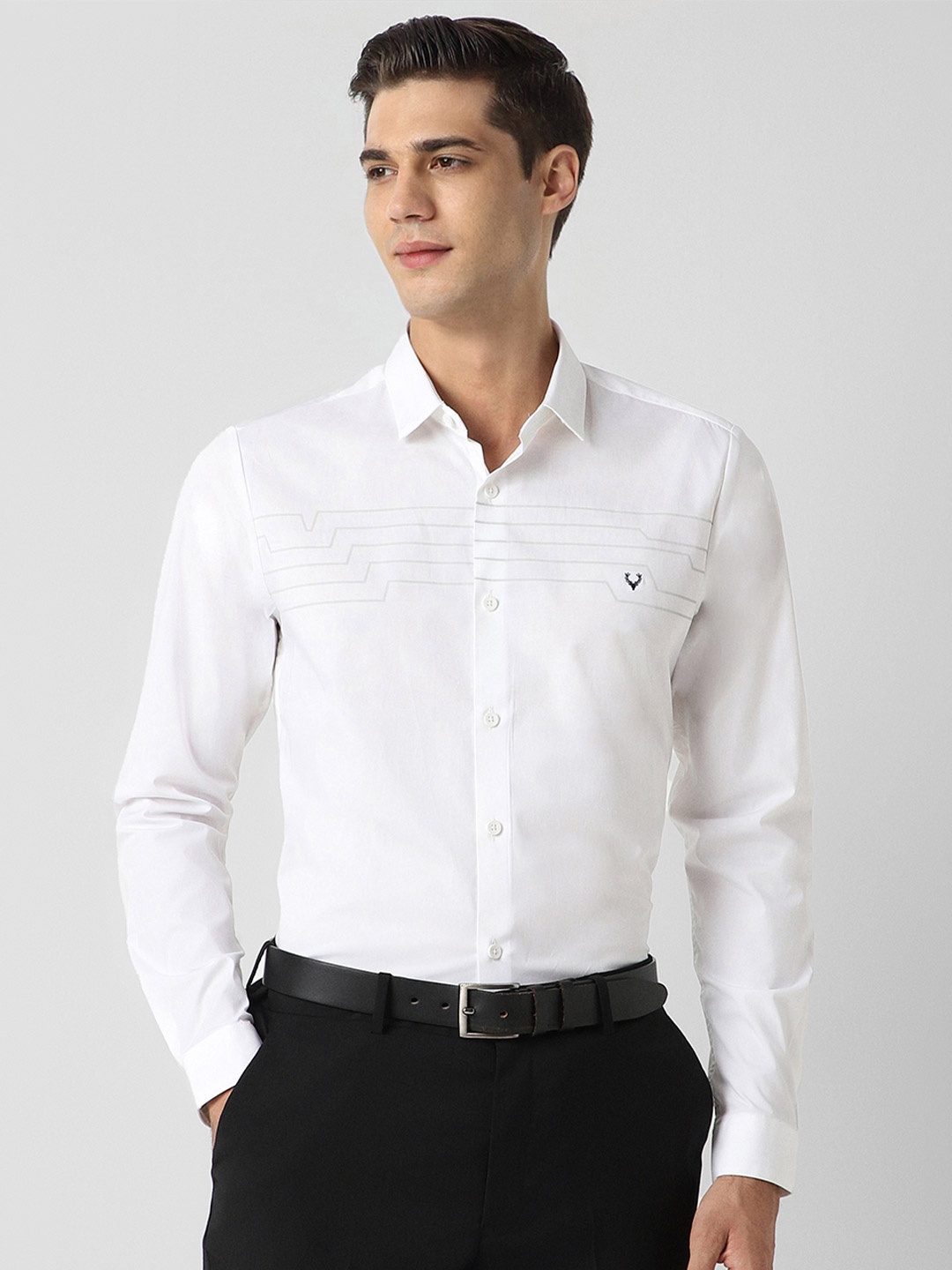 

Allen Solly Slim Fit Opaque Formal Shirt, White