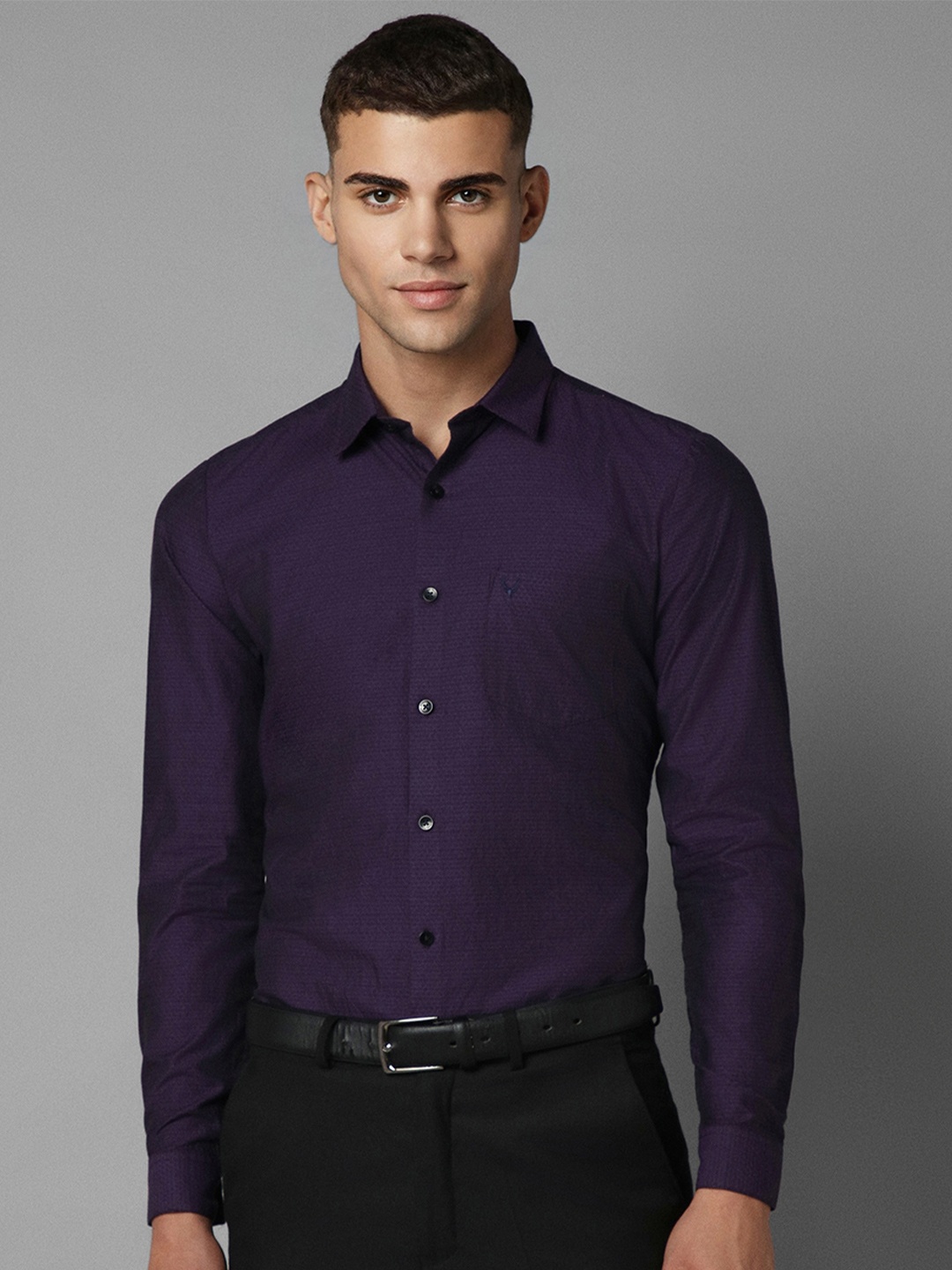 

Allen Solly Slim Fit Opaque Formal Shirt, Purple