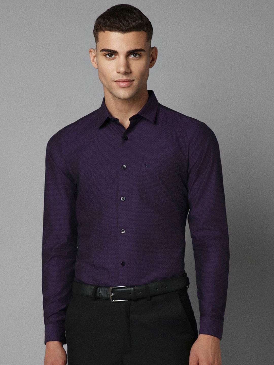 

Allen Solly Slim Fit Opaque Formal Shirt, Purple