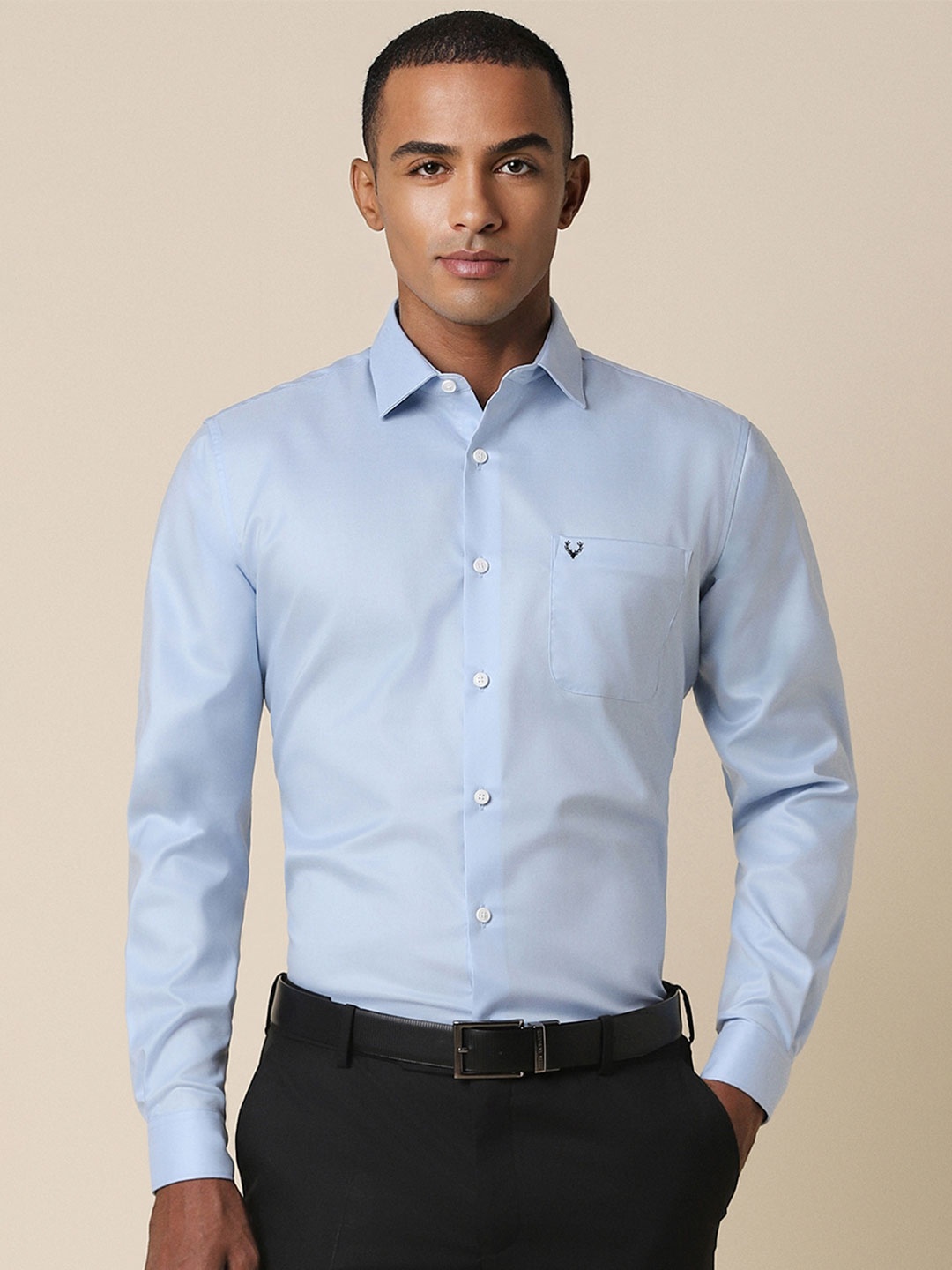 

Allen Solly Slim Fit Opaque Formal Shirt, Blue