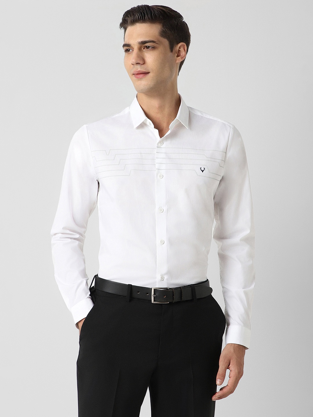 

Allen Solly Slim Fit Opaque Formal Shirt, White