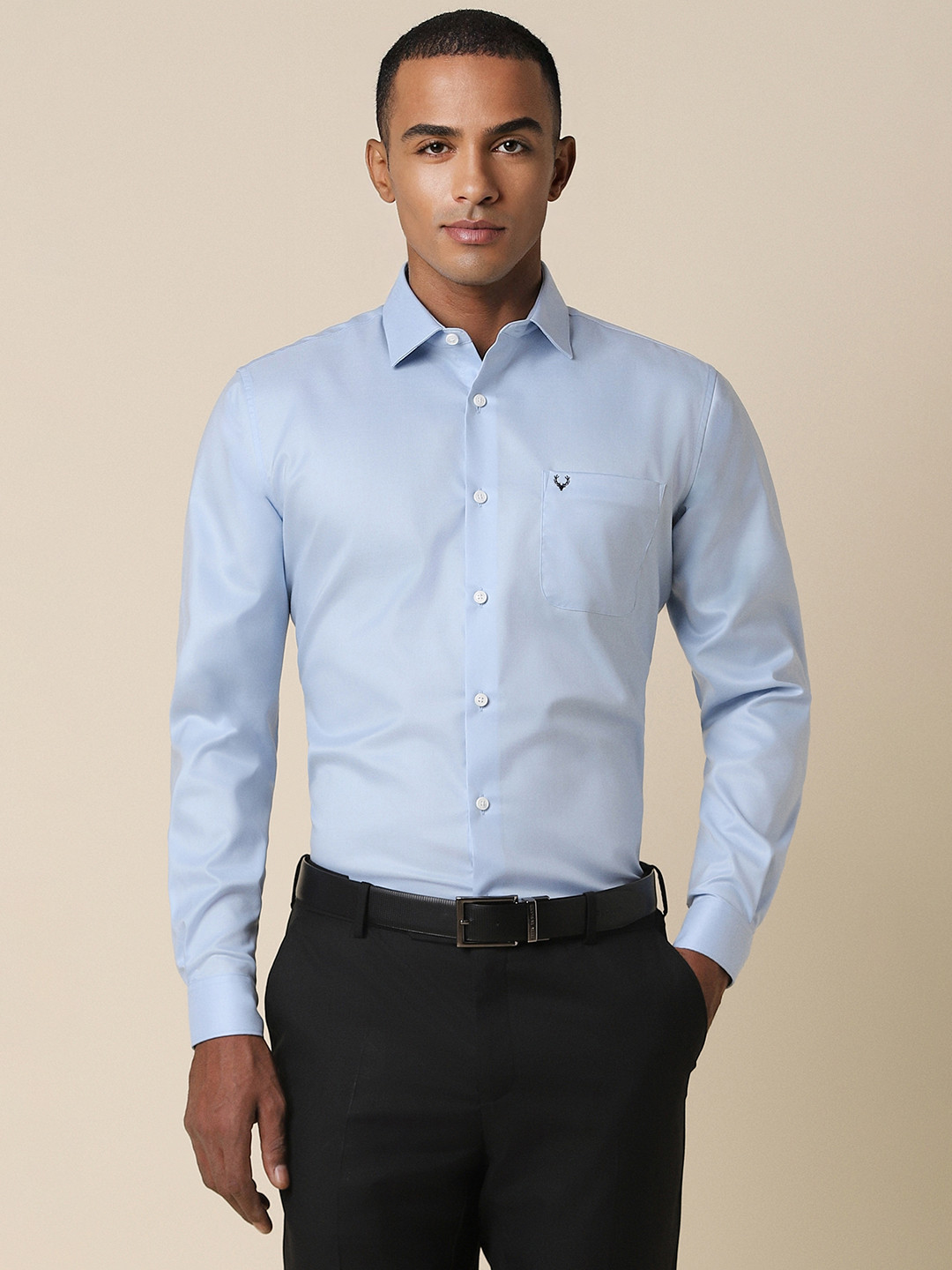 

Allen Solly Slim Fit Opaque Formal Shirt, Blue
