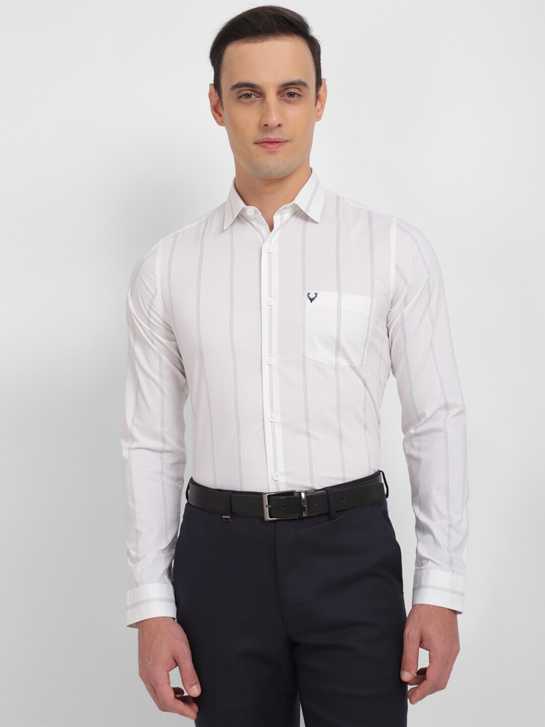 

Allen Solly Vertical Striped Slim Fit Formal Shirt, White