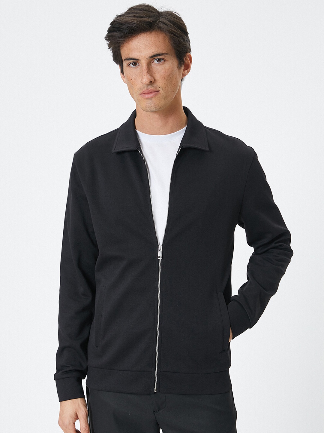 

Koton Spread Collar Bomber jacket, Navy blue