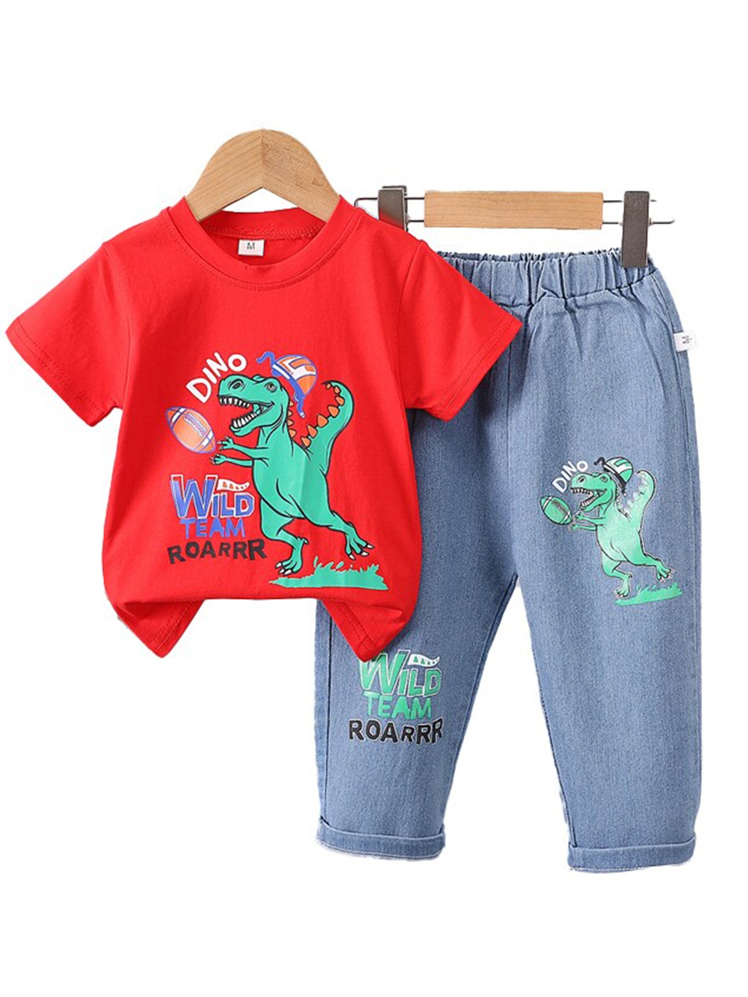 

StyleCast x Revolte Boys Printed T-shirt with Trousers, Red