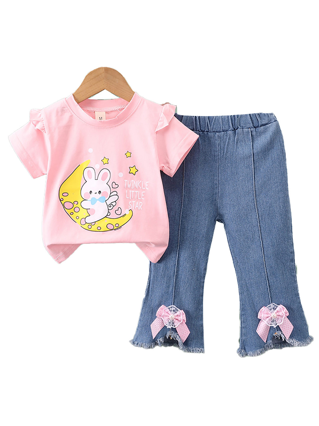 

StyleCast x Revolte Girls Printed Top with Trousers, Pink