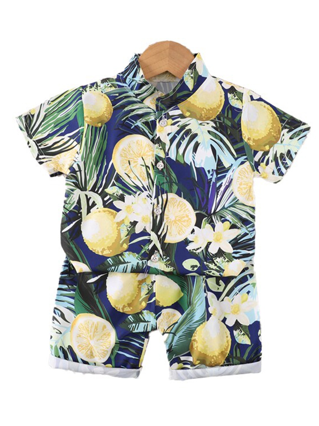 

StyleCast x Revolte Boys Printed Shirt with Shorts, Blue