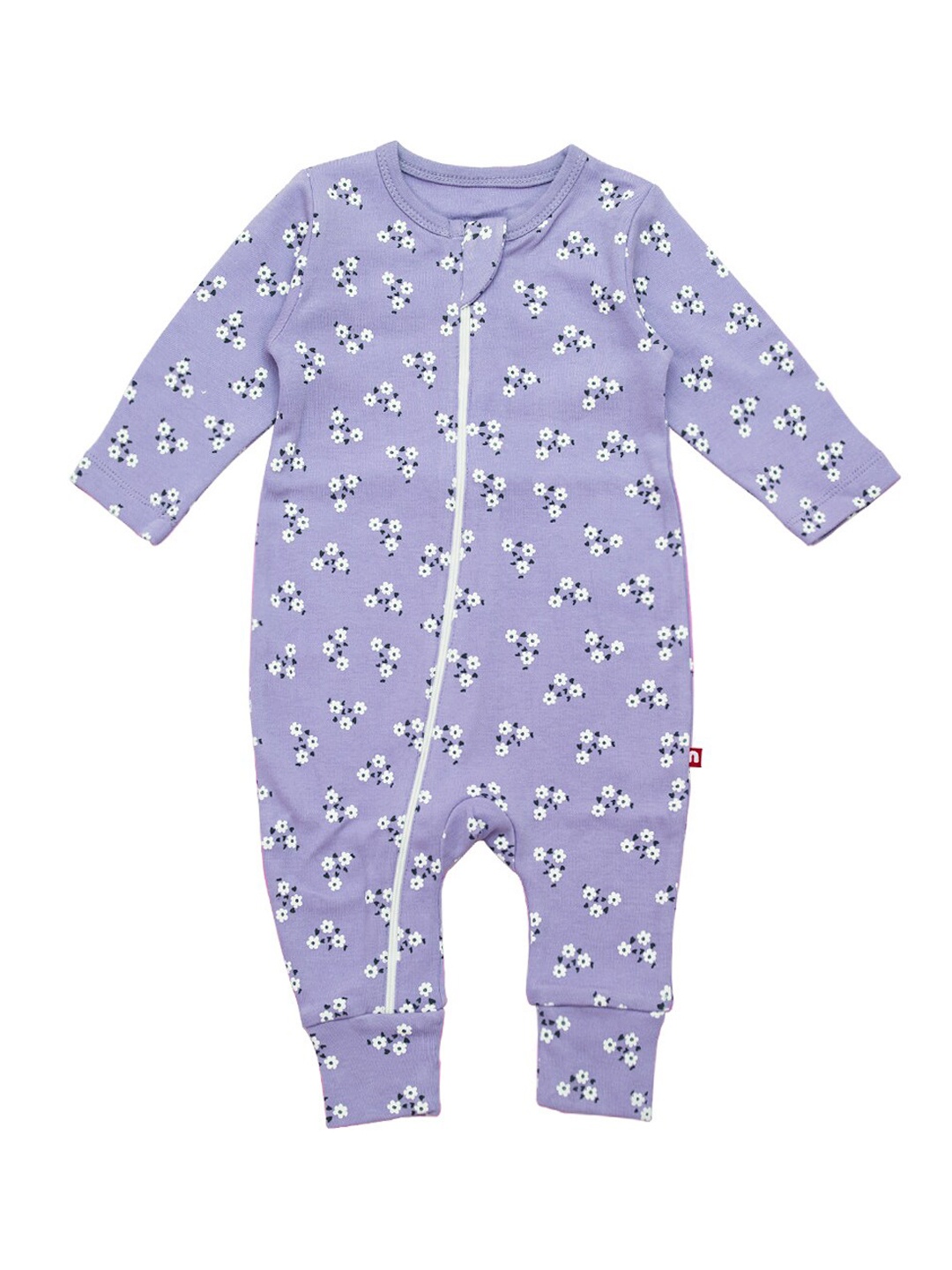 

Nino Bambino Infants Printed Organic Cotton Rompers, Lavender