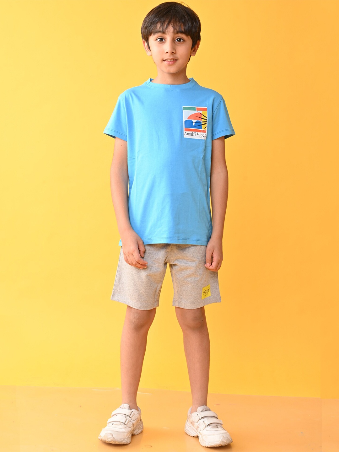 

Anthrilo Boys Printed T-shirt with Shorts, Blue