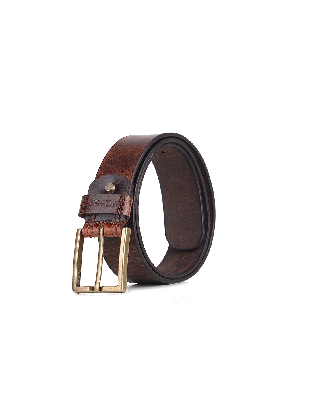 

Red Chief Men Textured Leather Belt, Brown