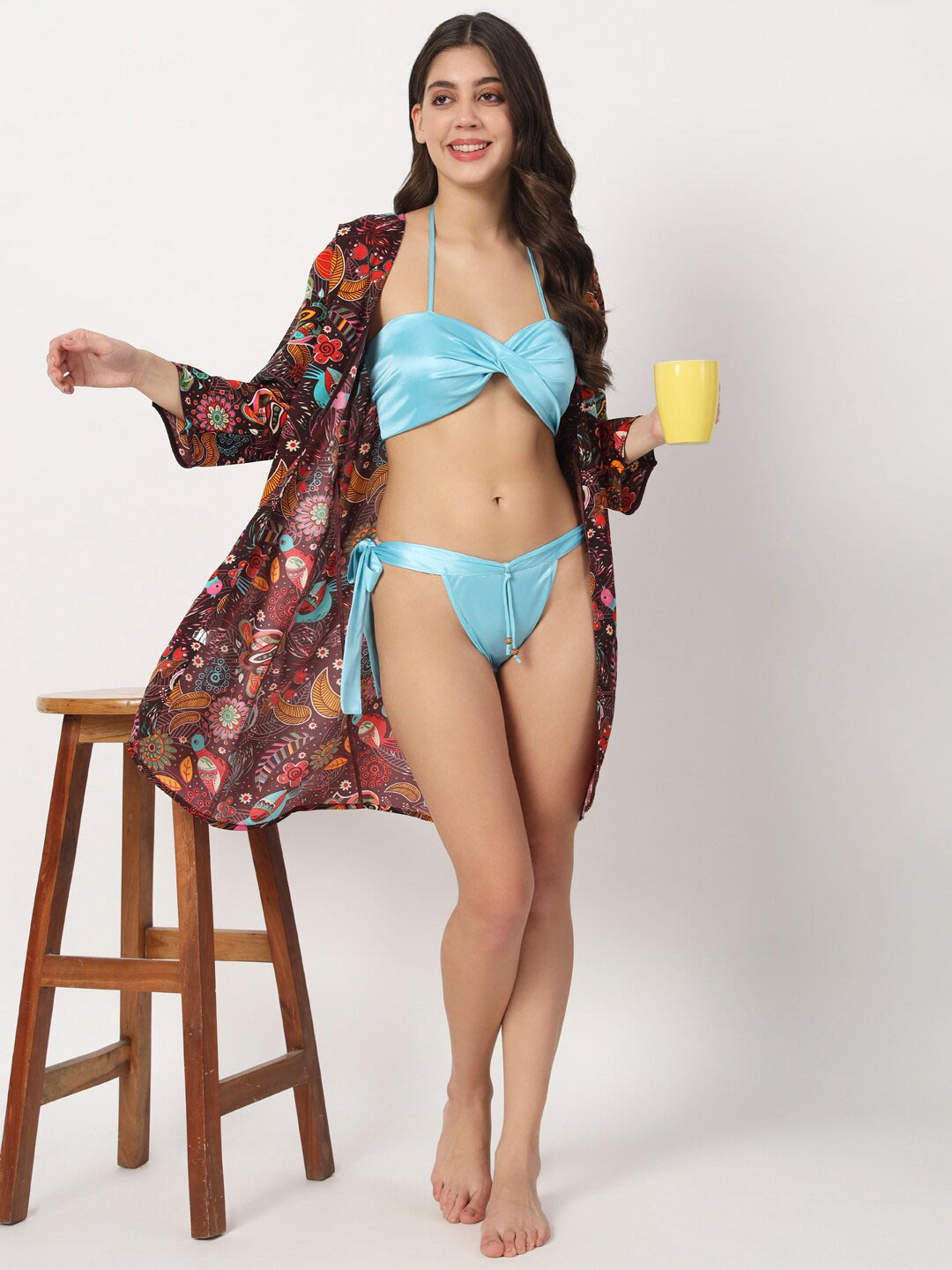 

Klamotten Halter Neck Baby Doll, Blue