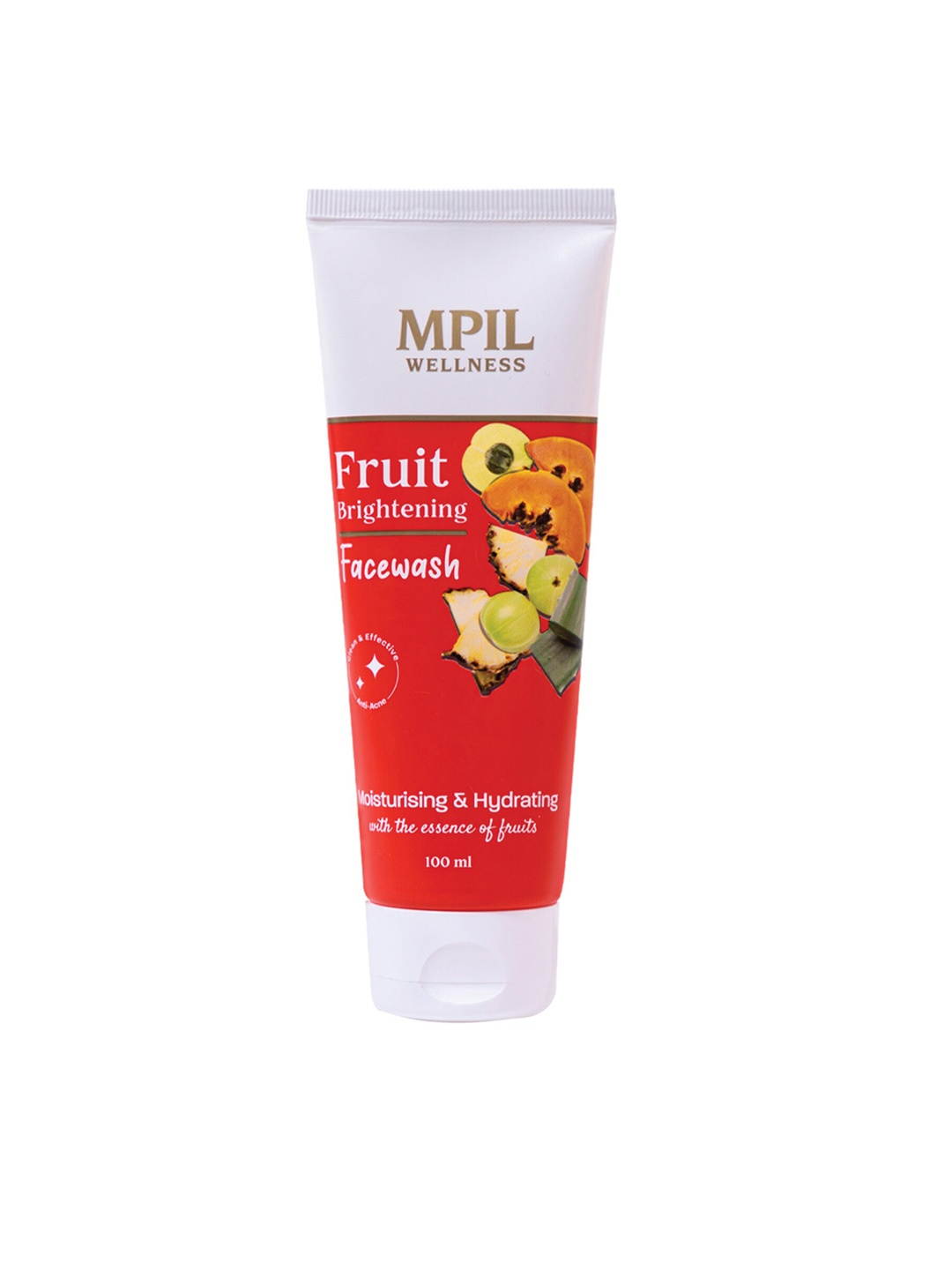 

MPIL WELLNESS Fruit Brightening Face Wash For Hydrating Skin - 100ml, Green