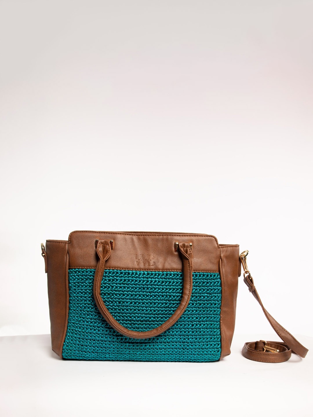 

WABASTA Crochet Structured Shoulder Bag, Green