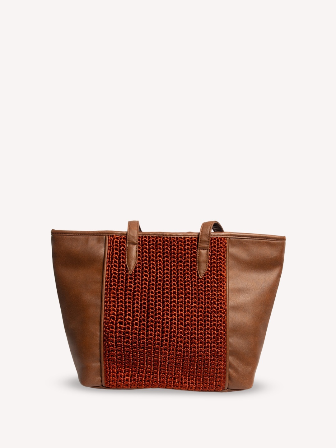 

WABASTA PU Oversized Structured Hobo Bag, Coffee brown